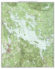 Lake Winnipesaukee 1958 - Custom USGS Old Topo Map - New Hampshire