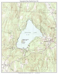 Spofford Lake 1984 - Custom USGS Old Topo Map - New Hampshire