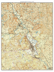 Concord 1927 - Custom USGS Old Topo Map - New Hampshire