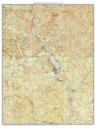 Concord Area 1927 - Custom USGS Old Topo Map - New Hampshire