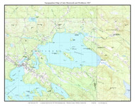 Lake Wentworth and Wolfeboro 1987 - Custom USGS Old Topo Map - New Hampshire