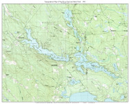 Pine River Pond and Balch Pond 1983 - Custom USGS Old Topo Map - New Hampshire