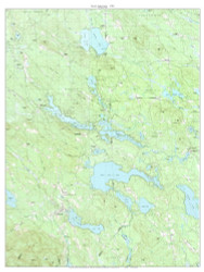 Seven Lakes Area 1983 - Custom USGS Old Topo Map - New Hampshire