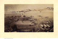 Fort Collins, Colorado 1865 Bird's Eye View - LC