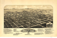 Greeley, Colorado 1882 Bird's Eye View - LC