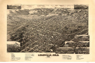 Leadville, Colorado 1882 Bird's Eye View - LC