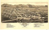 Salida, Colorado 1882 Bird's Eye View - LC