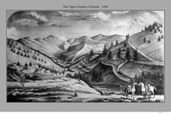 Upper Empire, Colorado 1866 Bird's Eye View - DVL
