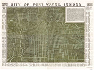 Fort Wayne, Indiana 1907 Bird's Eye View