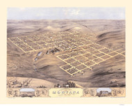 Montana, Iowa 1868 Bird's Eye View
