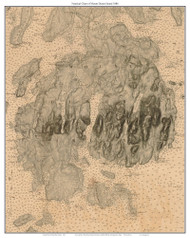 Mount Desert Island, Maine 1886 - New England 80,000 Scale Custom Chart