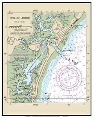 Wells Harbor, Maine 2014 - New England 80,000 Scale Custom Chart