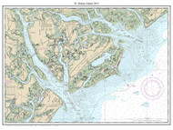 St Helena Island 2013 - South Carolina 80,000 Scale Custom Chart