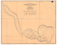 Crooked Lake Indiana 1923 - Old Map Reprint