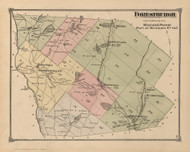 Forestburgh, New York 1875 - Old Town Map Reprint - Sullivan Co. Atlas