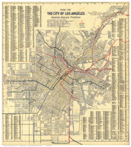 Los Angeles 1906  - Old Map Reprint - California Cities