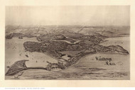 Winthrop, Massachusetts 1894 Bird's Eye View - Old Map Reprint