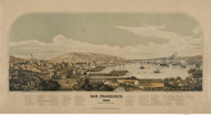 San Francisco, California 1849 (1886) Bird's Eye View