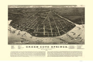 Green Cove Spring, Florida 1885 Bird's Eye View