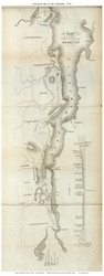 Lake Champlain 1838 Geological - Merchant - Vermont Old Map Reprint