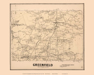 Greenfield, New York 1866 - Old Town Map Reprint - Saratoga Co.