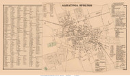 Saratoga Springs Village and Business Directory - Saratoga Springs, New York 1866 - Old Town Map Reprint - Saratoga Co.