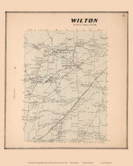 Wilton, New York 1866 - Old Town Map Reprint - Saratoga Co.