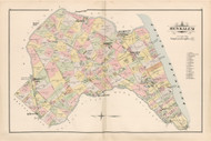 Bensalem, Pennsylvania 1891 - Old Map Reprint - Bucks County