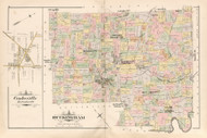 Buckingham, Village of Centreville, Pennsylvania 1891 - Old Map Reprint - Bucks County