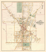 Borough of Doylestown, Pennsylvania 1891 - Old Map Reprint - Bucks County