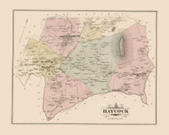 Haycock, Pennsylvania 1891 - Old Map Reprint - Bucks County