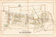 Borough of Quakertown, Pennsylvania 1891 - Old Map Reprint - Bucks County