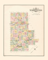 Warrington, Pennsylvania 1891 - Old Map Reprint - Bucks County