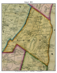 Lloyd, New York 1853 Old Town Map Custom Print - Ulster Co.