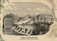 View of Arnoldtown, New York 1853 Old Town Map Custom Print - Ulster Co.