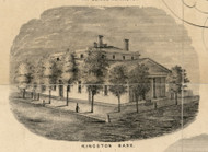 Kingston Bank, New York 1853 Old Town Map Custom Print - Ulster Co.