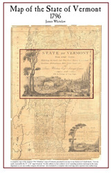 Vermont 1796 - Whitelaw - Old State Map Reprint - 21 Sheets