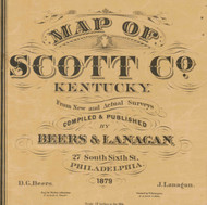 Title of Source Map - Scott Co., Kentucky 1879 - NOT FOR SALE - Scott Co.