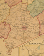 Precinct 1, Georgetown, Great Crossing - Scott County, Kentucky 1879 Old Town Map Custom Print - Scott Co.