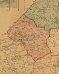 Precinct 4, Long Lick - Scott County, Kentucky 1879 Old Town Map Custom Print - Scott Co.