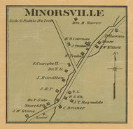 Minorsville Village - Precinct 3 - Scott County, Kentucky 1879 Old Town Map Custom Print - Scott Co.