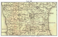 Varick, New York 1850 Custom Old Town Map with Homeowner Names  - Reprint - Genealogy - Seneca Co.