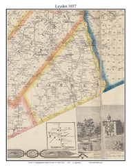 Leyden, New York 1857 Old Town Map Custom Print with Homeowner Names - Genealogy Reprint - Lewis Co.