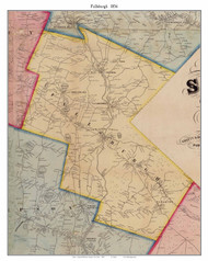 Fallsburgh, New York 1856 Old Town Map Custom Print - Sullivan Co.