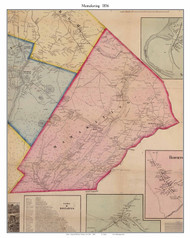 Mamakating, New York 1856 Old Town Map Custom Print - Sullivan Co.