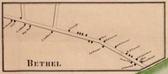 Bethel Village, New York 1856 Old Town Map Custom Print - Sullivan Co.