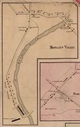 Mongaup Valley, New York 1856 Old Town Map Custom Print - Sullivan Co.