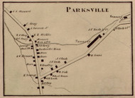 Parksville, New York 1856 Old Town Map Custom Print - Sullivan Co.
