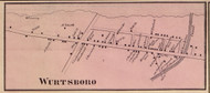 Wurtsboro, New York 1856 Old Town Map Custom Print - Sullivan Co.