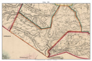 Gilboa, New York 1856 Old Town Map Custom Print - Schoharie Co.
